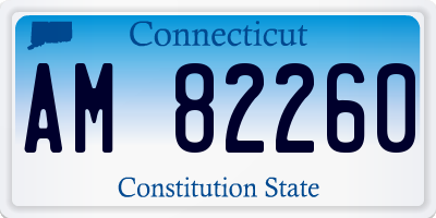 CT license plate AM82260