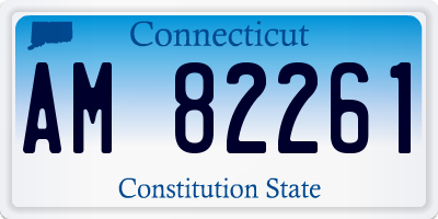 CT license plate AM82261