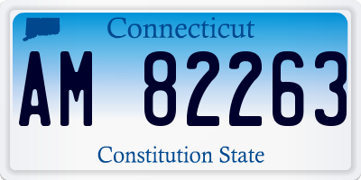 CT license plate AM82263