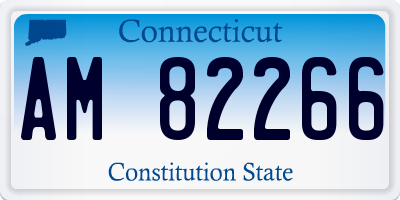 CT license plate AM82266