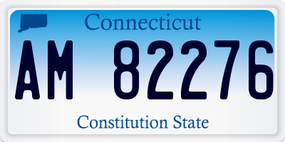 CT license plate AM82276