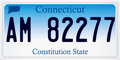 CT license plate AM82277