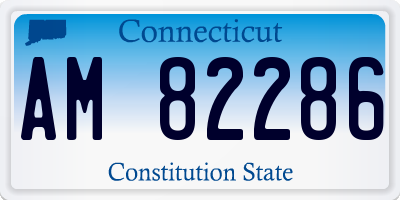 CT license plate AM82286