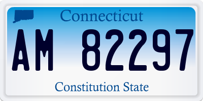 CT license plate AM82297
