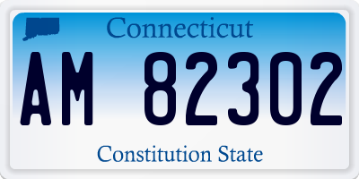 CT license plate AM82302