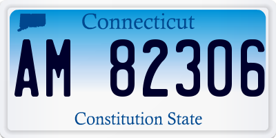 CT license plate AM82306