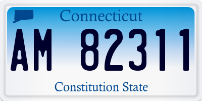 CT license plate AM82311