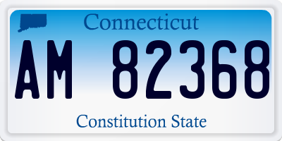 CT license plate AM82368