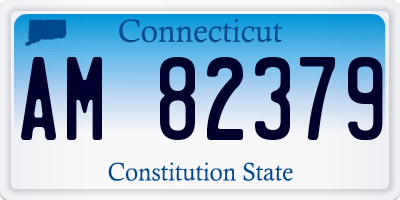 CT license plate AM82379