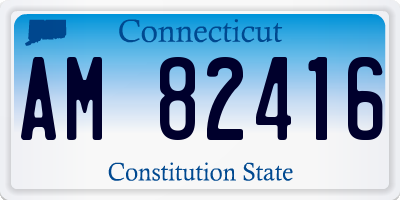 CT license plate AM82416