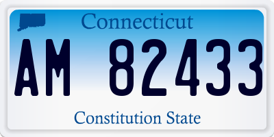 CT license plate AM82433