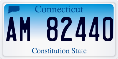 CT license plate AM82440