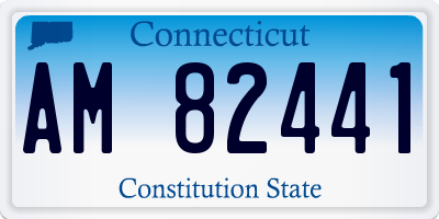 CT license plate AM82441