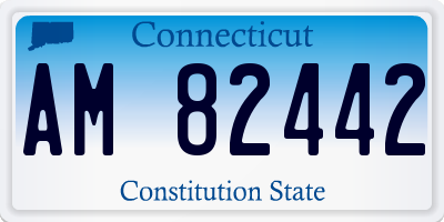 CT license plate AM82442