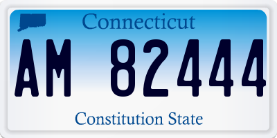 CT license plate AM82444