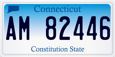 CT license plate AM82446