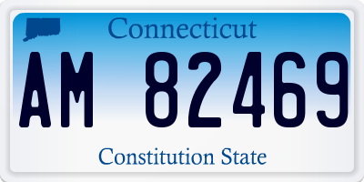 CT license plate AM82469