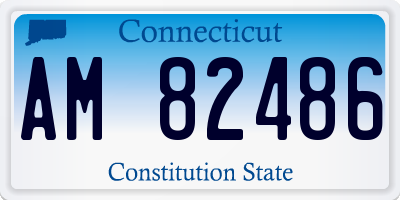 CT license plate AM82486