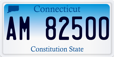CT license plate AM82500