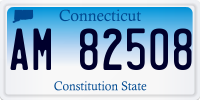 CT license plate AM82508
