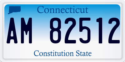 CT license plate AM82512
