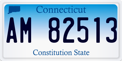 CT license plate AM82513