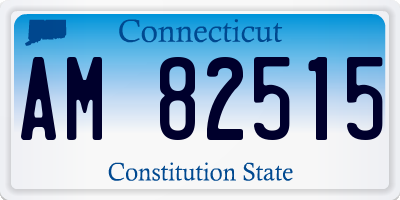 CT license plate AM82515