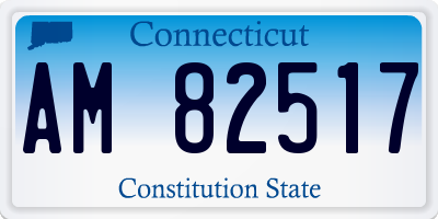 CT license plate AM82517