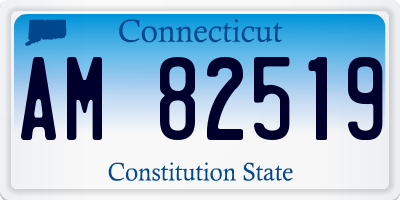 CT license plate AM82519