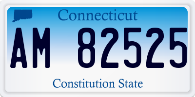 CT license plate AM82525