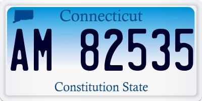 CT license plate AM82535