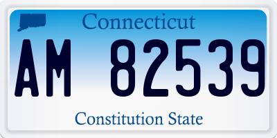 CT license plate AM82539