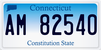 CT license plate AM82540