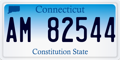 CT license plate AM82544