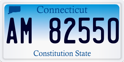 CT license plate AM82550