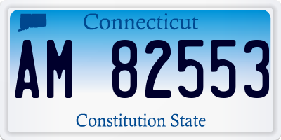 CT license plate AM82553