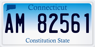 CT license plate AM82561