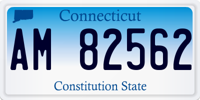CT license plate AM82562