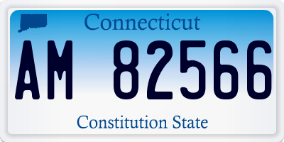 CT license plate AM82566