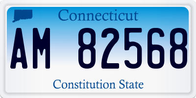 CT license plate AM82568