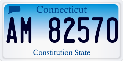 CT license plate AM82570