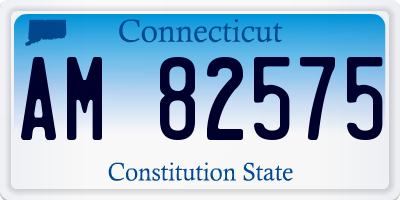CT license plate AM82575