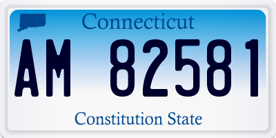 CT license plate AM82581