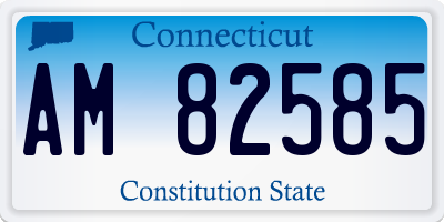 CT license plate AM82585