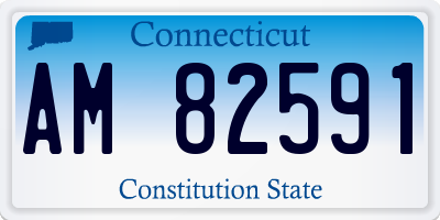 CT license plate AM82591