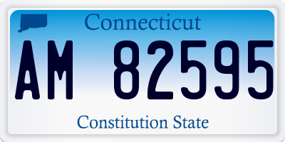CT license plate AM82595