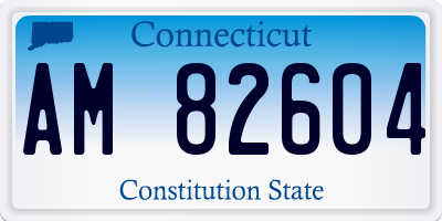 CT license plate AM82604