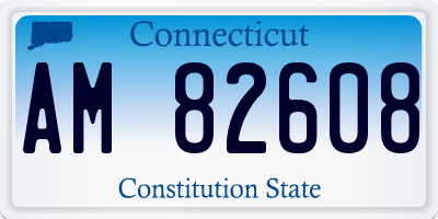CT license plate AM82608