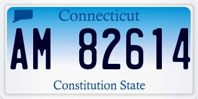 CT license plate AM82614