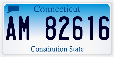 CT license plate AM82616